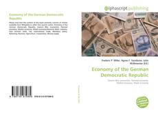 Обложка Economy of the German Democratic Republic