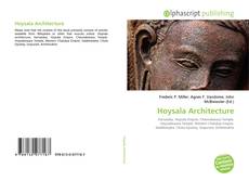 Portada del libro de Hoysala Architecture