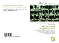 Bookcover of Computational complexity theory