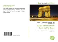 Buchcover von Allied advance from Paris to the Rhine