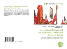Couverture de International Covenant on Economic, Social and Cultural Rights
