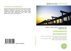 Bookcover of International development