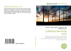 Bookcover of California electricity crisis