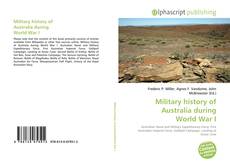 Borítókép a  Military history of Australia during World War I - hoz