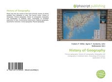 Copertina di History of Geography