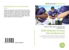 Bookcover of 2008 Alabama Crimson Tide football team