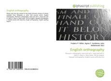 Bookcover of English orthography