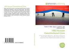 Bookcover of 1993 Russian Constitutional Crisis