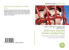 Capa do livro de 2008 Texas Tech Red Raiders Football Team 