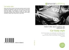 Bookcover of Car body style