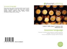 Bookcover of Javanese language