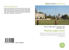 Bookcover of Playing rugby union
