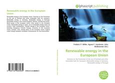 Bookcover of Renewable energy in the European Union