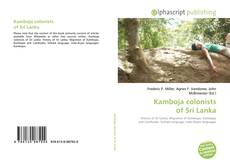 Portada del libro de Kamboja colonists of Sri Lanka