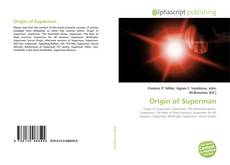 Bookcover of Origin of Superman