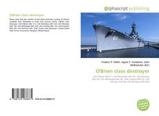Bookcover of O'Brien class destroyer