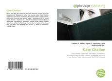 Borítókép a  Case Citation - hoz