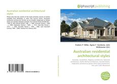 Copertina di Australian residential architectural styles