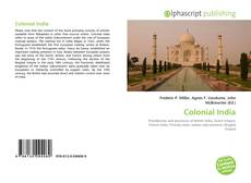 Bookcover of Colonial India