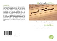 Portada del libro de Cestui Que