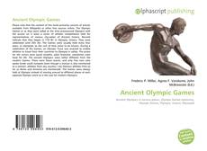Copertina di Ancient Olympic Games