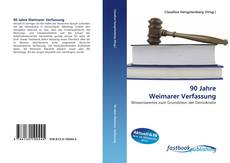 Bookcover of 90 Jahre Weimarer Verfassung