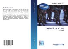 Couverture de Don't ask, Don't tell