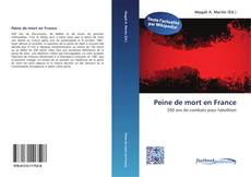 Portada del libro de Peine de mort en France