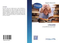 Bookcover of L'Anxiété