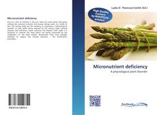 Bookcover of Micronutrient deficiency