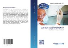 Capa do livro de Animal experimentation 