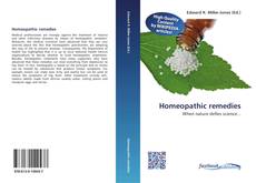 Bookcover of Homeopathic remedies