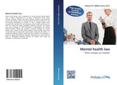Bookcover of Mental health law