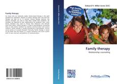 Bookcover of Family therapy