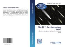 Capa do livro de The 2013 Russian meteor event 