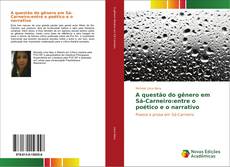 Bookcover of A questão do gênero em Sá-Carneiro:entre o poético e o narrativo