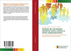 Buchcover von Análise de correlação canônica entre cultura e clima organizacionais