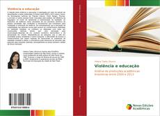 Capa do livro de Violência e educação 