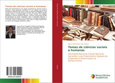 Buchcover von Temas de ciências sociais e humanas