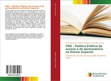 Capa do livro de FIES - Política Pública de acesso e de permanência no Ensino Superior 