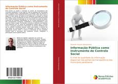 Informação Pública como Instrumento de Controle Social kitap kapağı