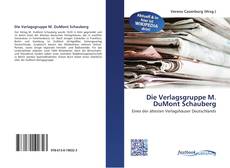 Couverture de Die Verlagsgruppe M. DuMont Schauberg