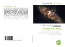 Bookcover of Chinese Astronomy