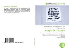 Gospel of Matthew kitap kapağı