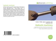 Bookcover of Hydraulic machinery