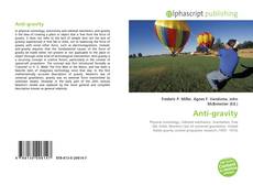 Bookcover of Anti-gravity