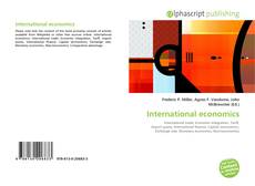 Bookcover of International economics
