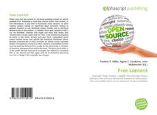 Bookcover of Free content