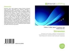Bookcover of Dimension