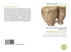 Copertina di Definition of music